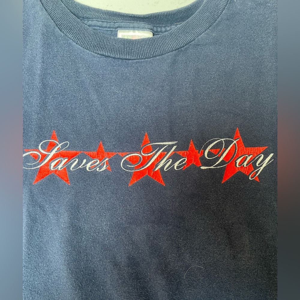 Vintage (97-98?) saves the day concert tee emo pop punk music